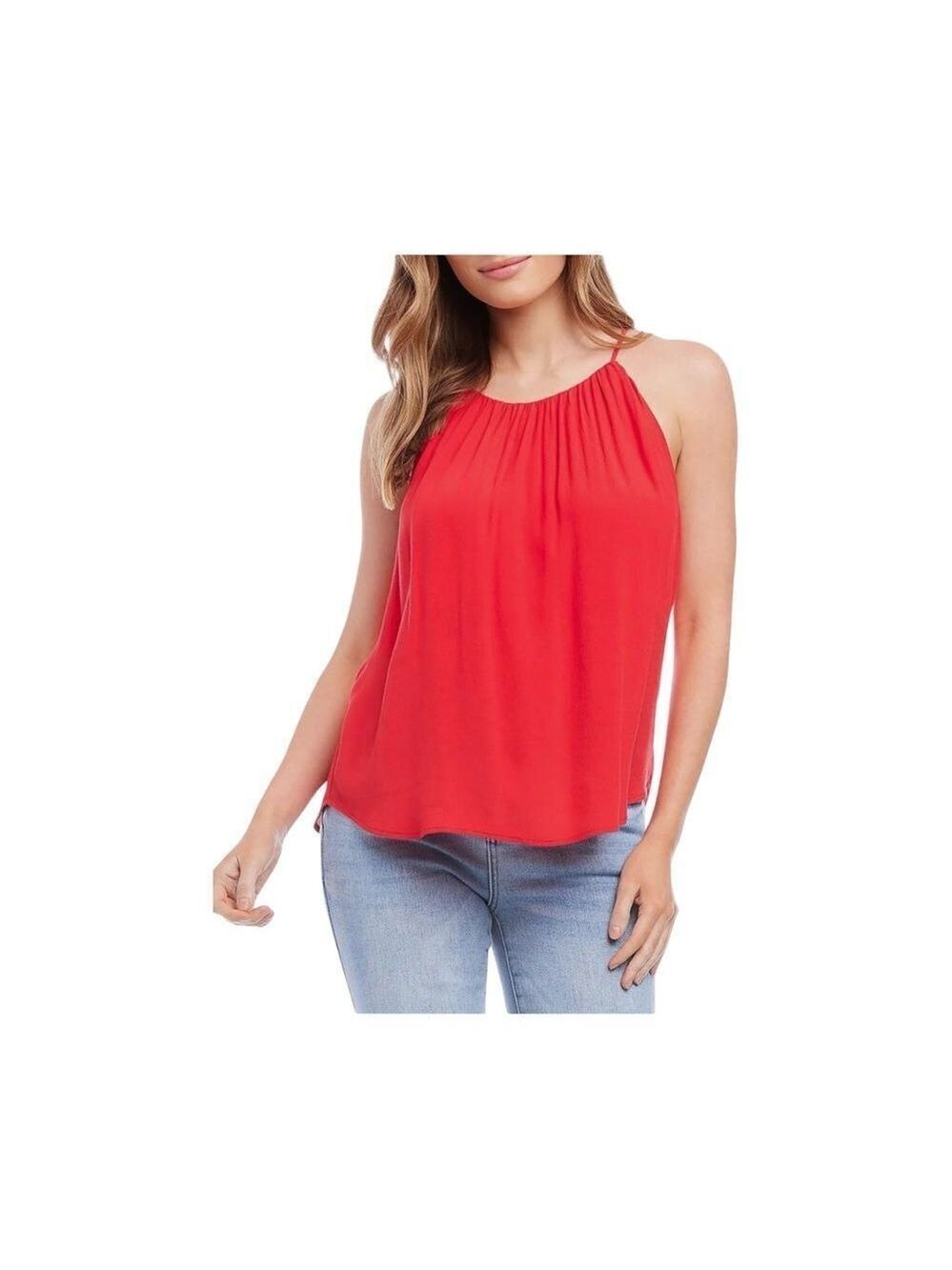 KAREN KANE SHIRRED TANK.